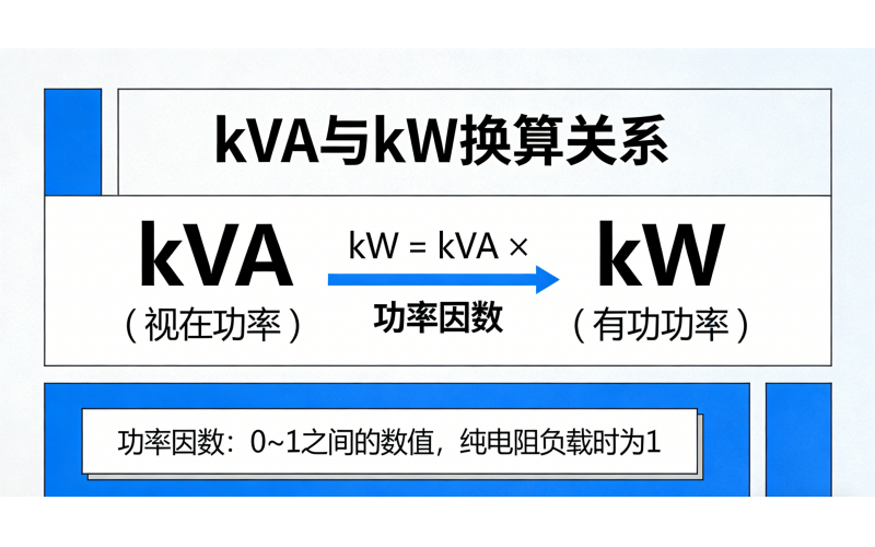 别再搞混了！kVA与kW的换算